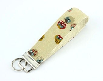 Happy Owls Wristlet Keychain, Gift For Her, Handmade In Canada ...