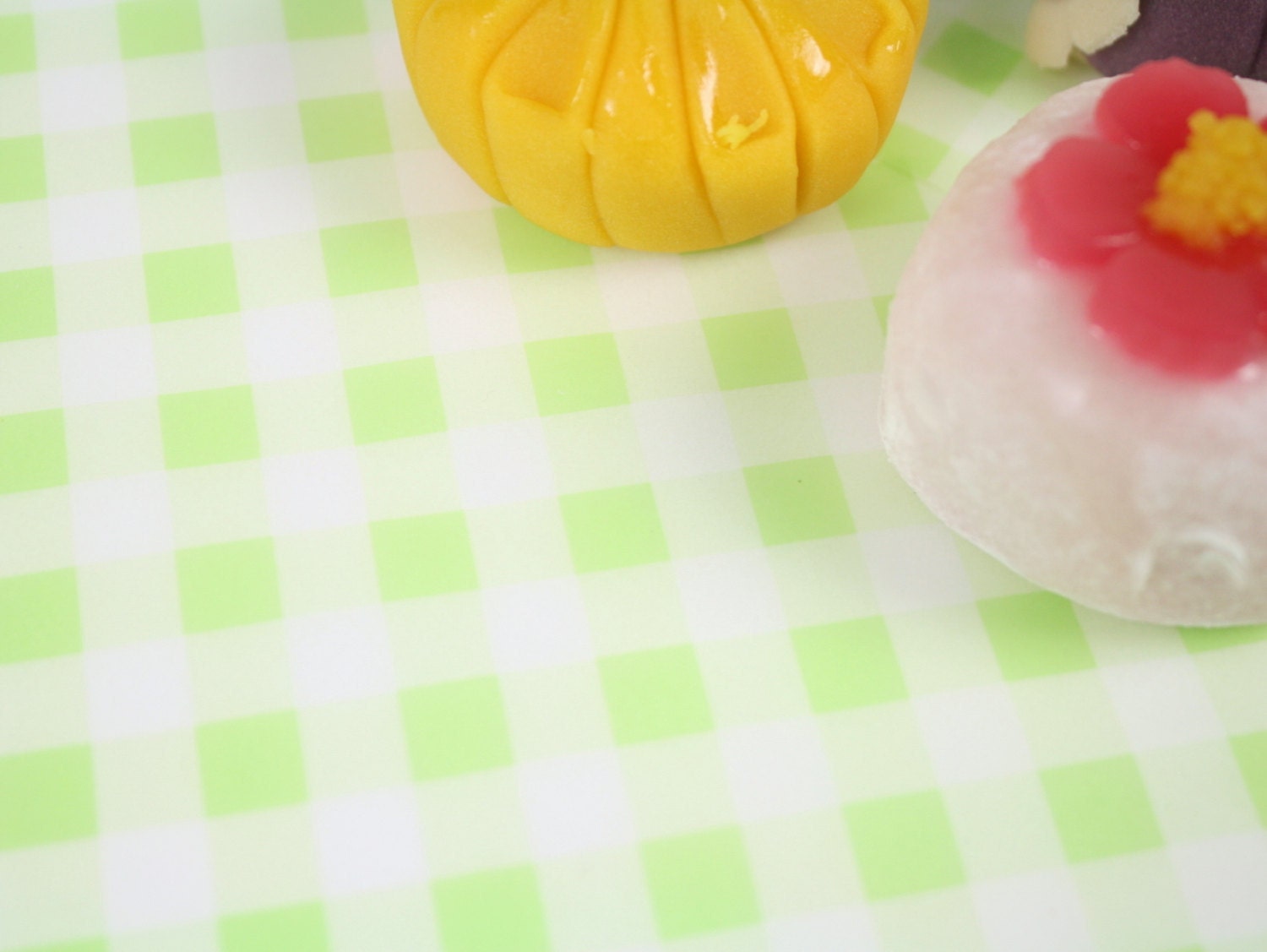 Green Check Design Wax Paper Baking Cookie Sandwich Gift Wrap