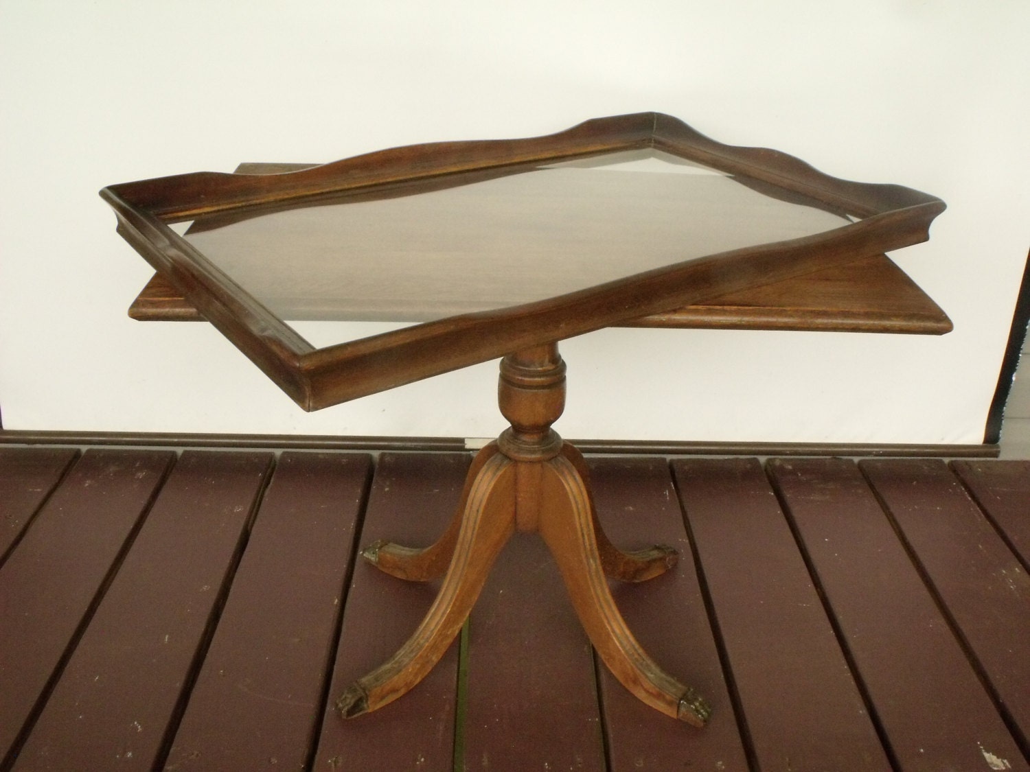 Butler's Table Removable Glass Serving Tray Tea Cart