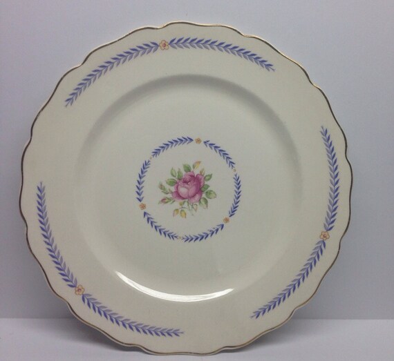 Canonsburg Pottery DU BARRY Dinner Plate Keystone 10 inch Made