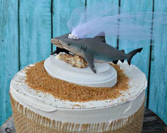 Bull Shark Wedding Cake Topper Destination Beach Hawaii Bull Shark Wedding Cake Topper Destination Beach Hawaii