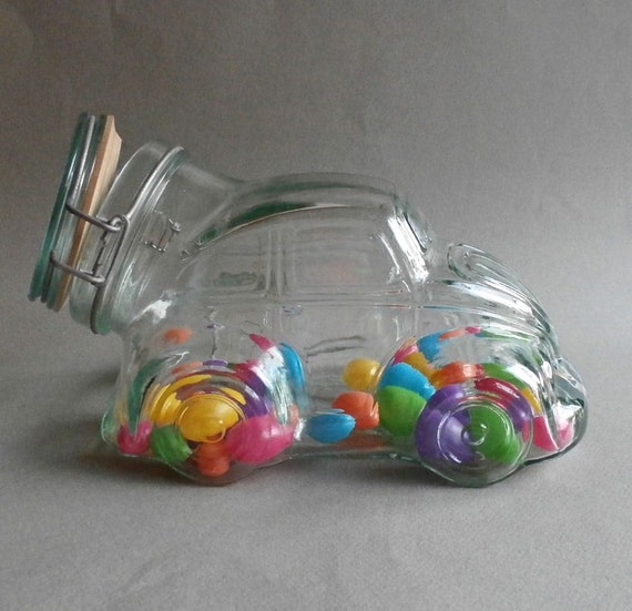 Vintage VW Beetle Cookie Jar Volkswagen Bug by DairyFarmAntiques