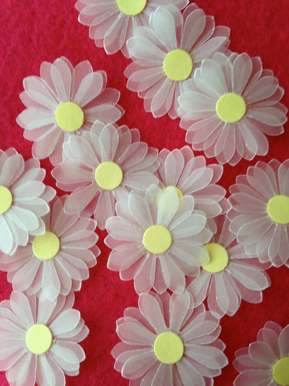Handmade paper flowers for cards and scrapbooking craft