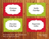 PRINTABLE Christmas Food Labels by MyPartyDesign - Instant Download Il_170x135