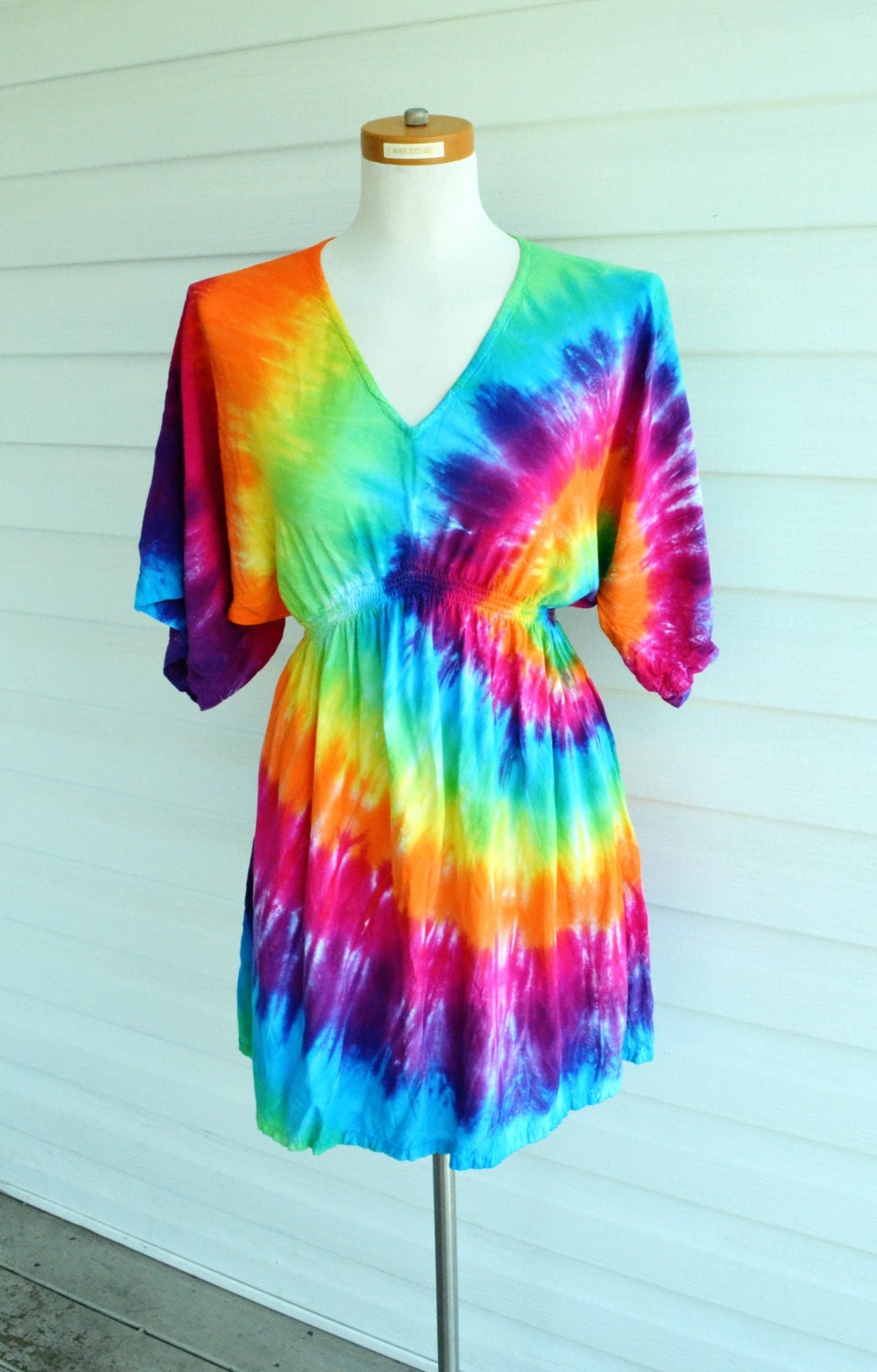 Tie Dye Dress Tunic Hippie Dress Bohemian Dress By 2dye4designs 1741