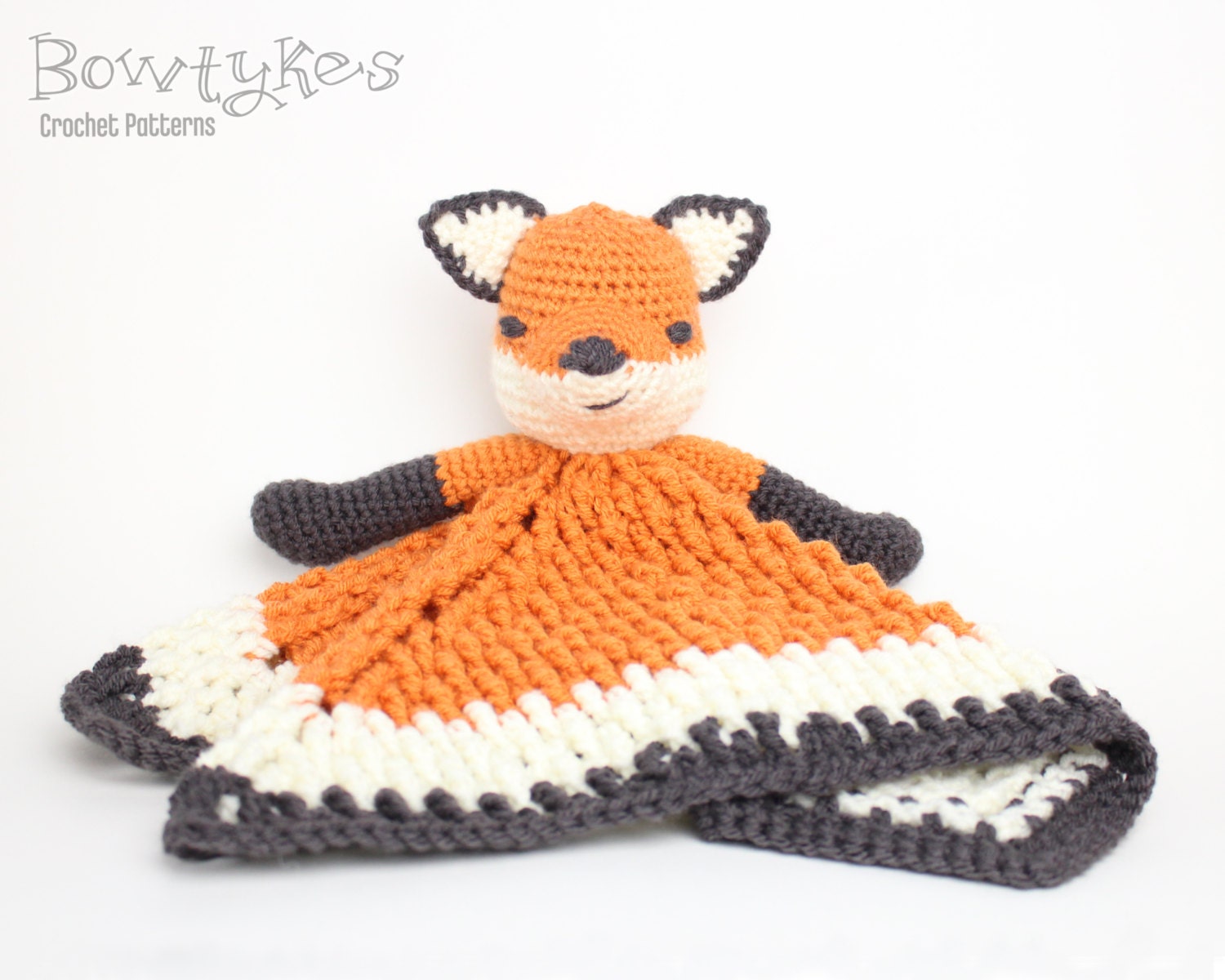 Foxy Fox Lovey CROCHET PATTERN instant download blankey