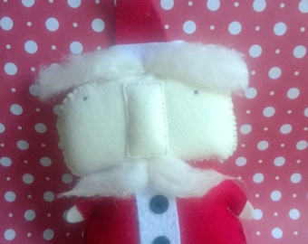 Stuffed Santa Claus Plush Plushie Softie Stuffed Animal Ooak Christmas Gift Santa Clause Holiday Home Decor Gift
