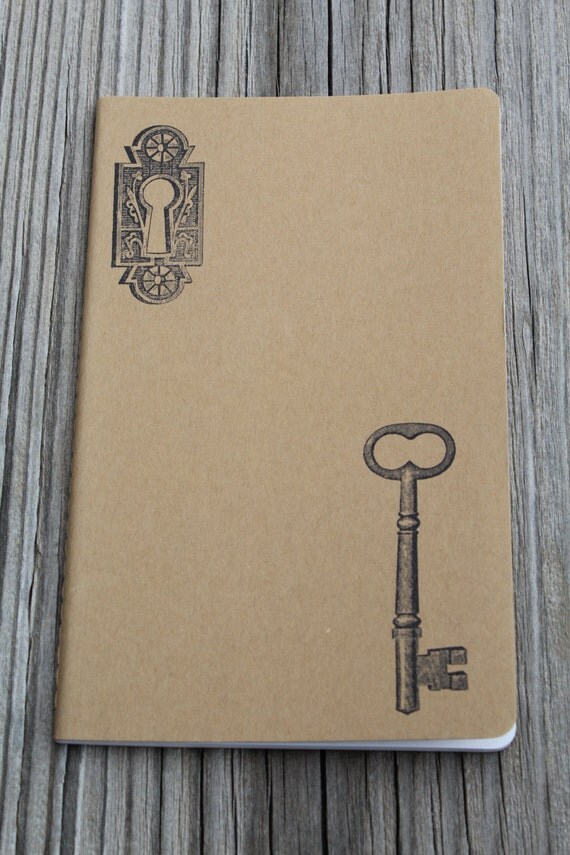 Items similar to Lock & Key Lined Paper Journal on Etsy