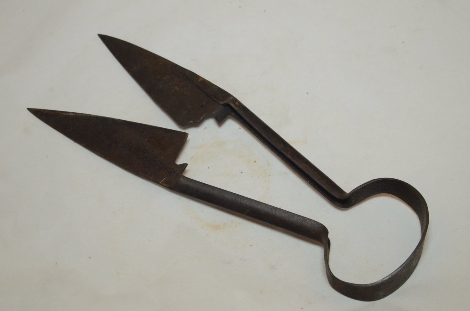 Antique Sheep Shears Industrial Steampunk Cast Steel