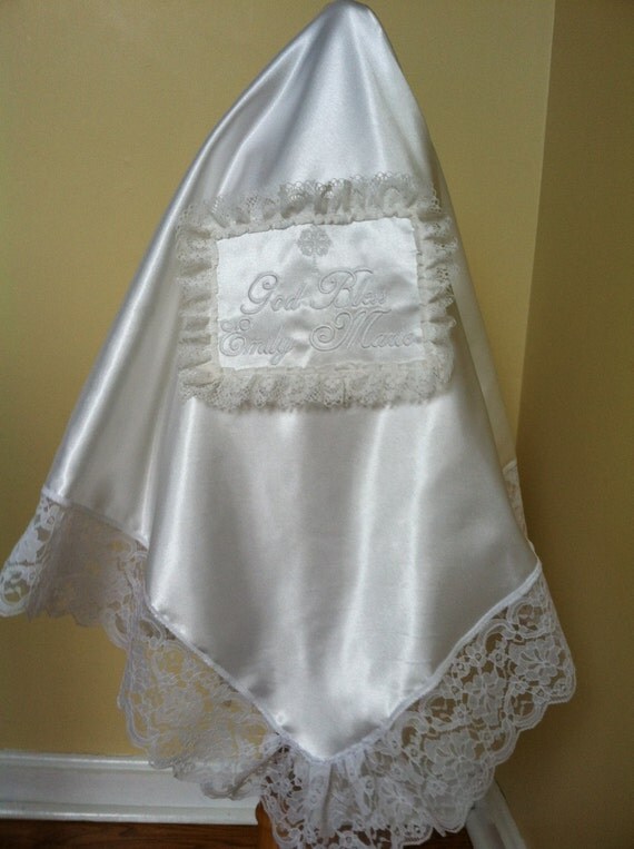 Christening Blanket Personalized Christening Baptism
