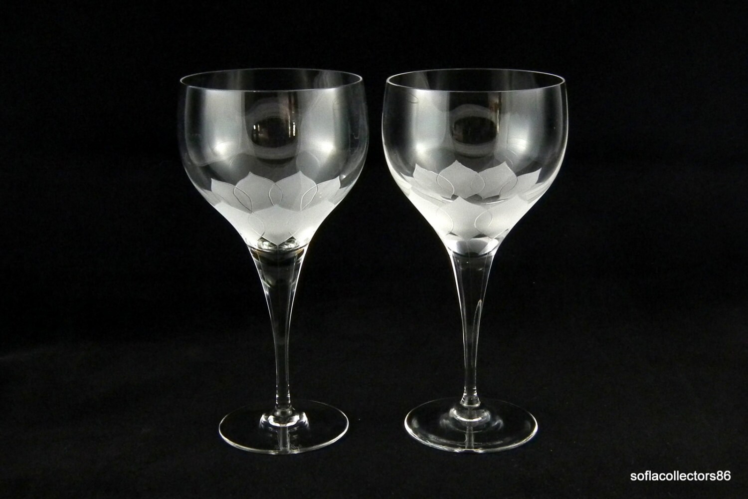 Rosenthal Crystal Water Goblets Water Glasses Large Wine