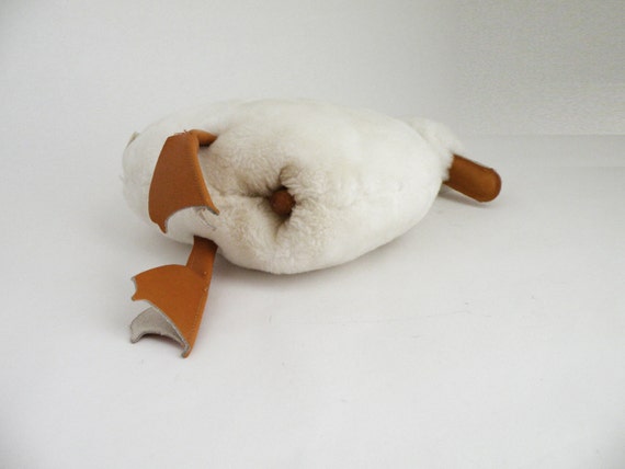 stuffed white duck