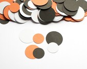 Halloween Orange White and Black Circle Confetti Party Decoration Il_170x135