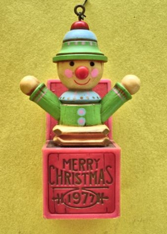 vintage 1977 hallmark christmas ornament jack in the vintage 1977 hallmark christmas ornament jack in the