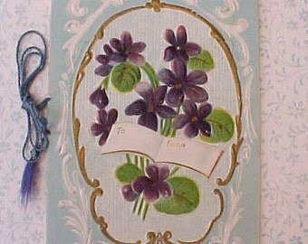 Most Charming 1913 Era Card From Teacher to Her Students