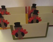 Set of 12 Turkey Placecards- Thanksgiving, Place cards, Food Cards, Fall Colors, Gatherings, Turkey Place Cards Il_170x135