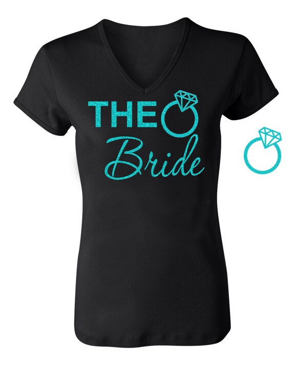 The Bride T-Shirt The Maid T-Shirt in by RegalRhinestones on Etsy