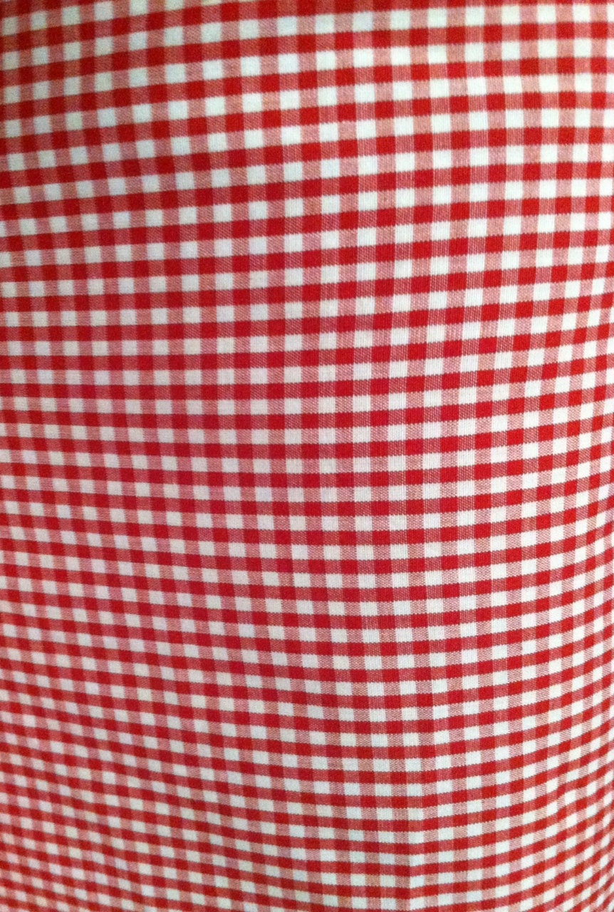 Red Gingham Check Fabric By The Yard