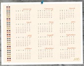 2015 Printable Calendar A4 8.5 x11 - Bowtie Design, PDF, Digital File, D.I.Y. Il_170x135