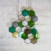 Openwork Honeycomb Stained Glass (set of 3 Sectionals)