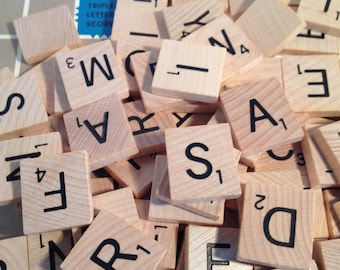 50 Scrabble Tiles Random Letters / Or YOU CHOOSE any amount, Just send a message with Letters Needed for a custom order