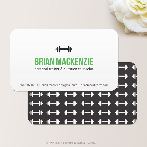 Personal Trainer Business Card Calling Card Mommy Card