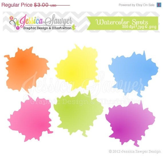 50% OFF - INSTANT DOWNLOAD, art clip art, paint clipart, splatter brush for personal and commercial use, scrapbooking, invitations Il_570xn