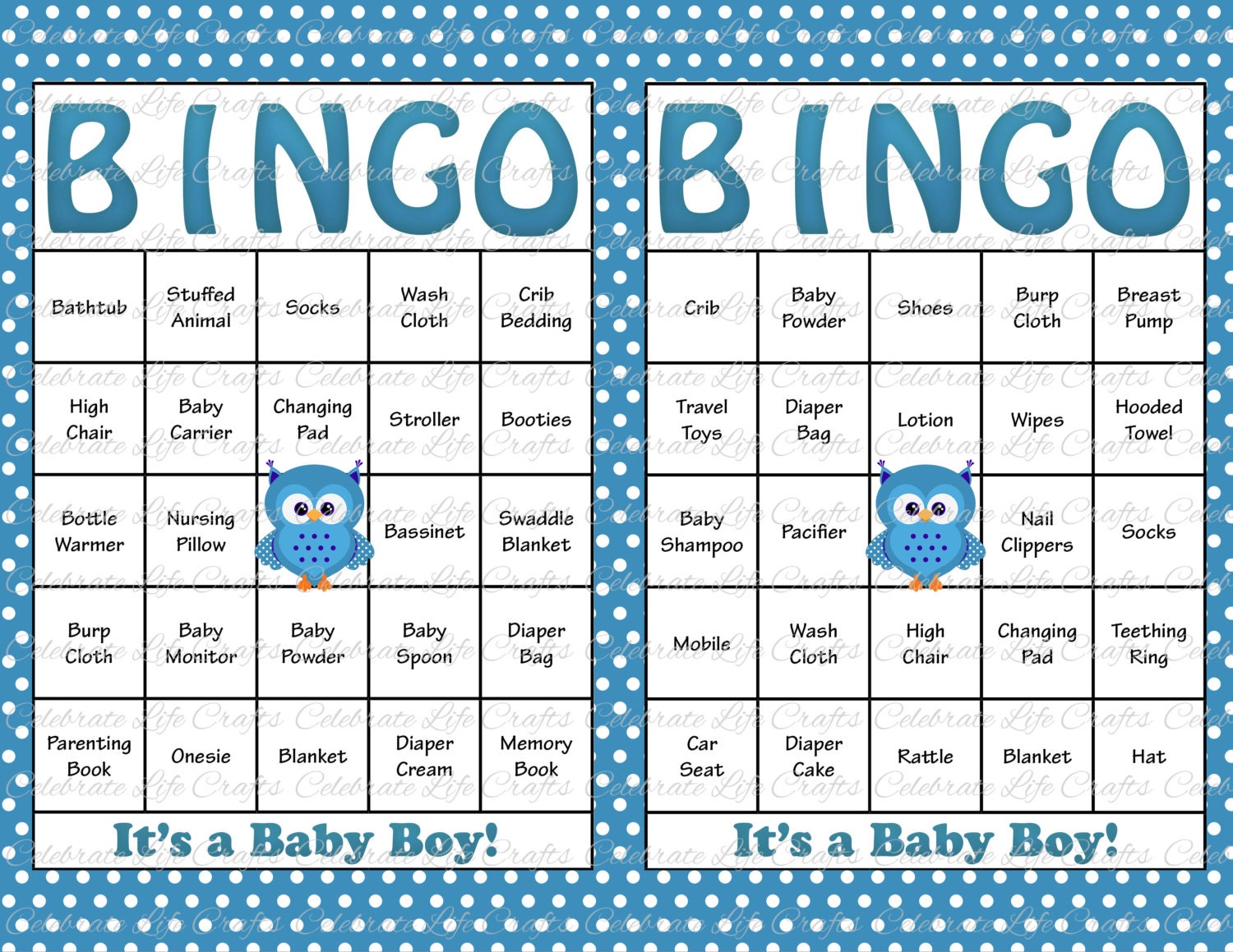 Baby Bingo Free Printable - Printable World Holiday