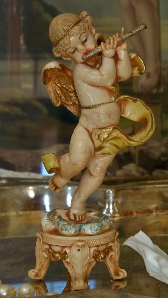 miniature cherub figurines