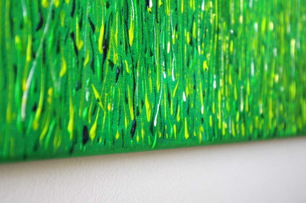 Green Acrylic Abstract art Acrylic paintings original Wall art