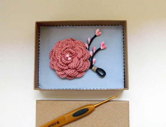 Mens Rose Boutonniere - Antique Pink Wedding boutonniere - Ash Pink Lapel Flower. Prom Boutonnieres, Groom Buttonhole Flower.