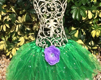 Green Tutu, Little Mermaid Tutu, Tinkerbell Tutu, Fairy Tutu, Fairy Costume, Tinkerbell Costume, Little Mermaid Costume, Fairy Party