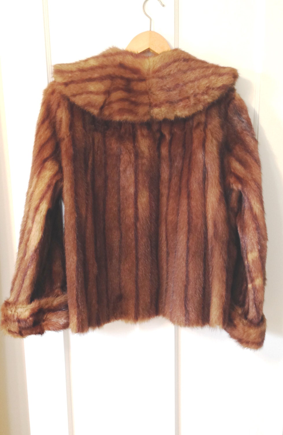 Vintage Red Mink Coat Short Length Estate Collection