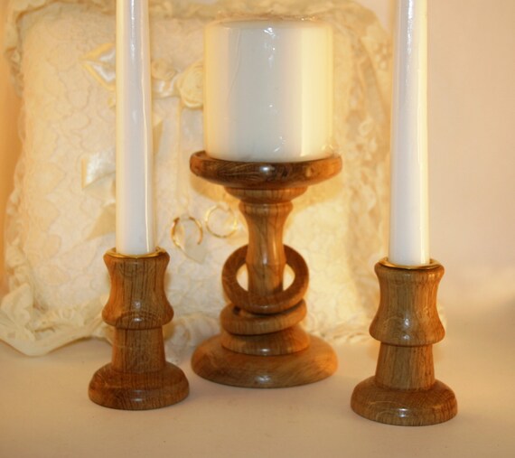 Celtic Irish Wedding Unity Candle Holder Set For Wedding Or