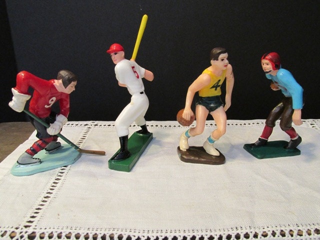 Wilton Cake Toppers Vintage Baseball Football Basketball