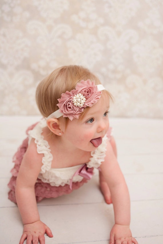 Baby headband Vintage headband newborn headband vintage
