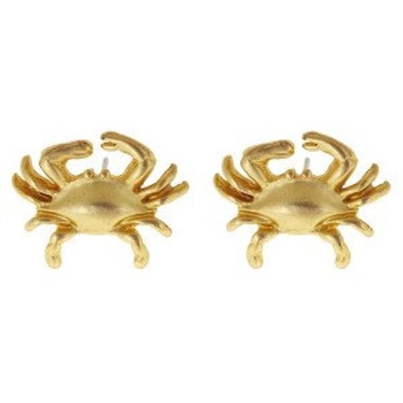 Items similar to Crab Earrings on Etsy