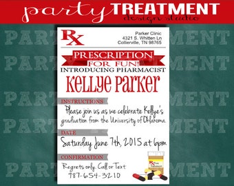 Pharmacy Graduation Invitation