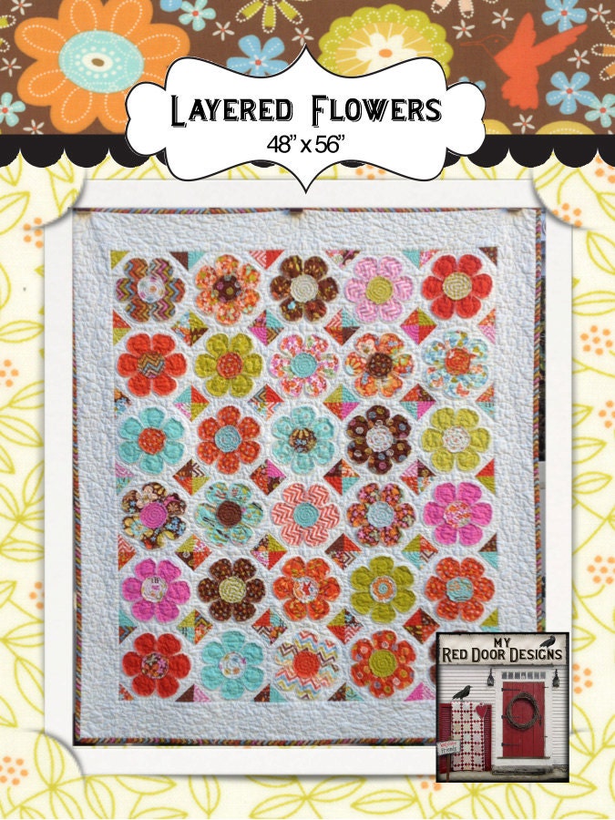 layered flowers pdf quilt pattern