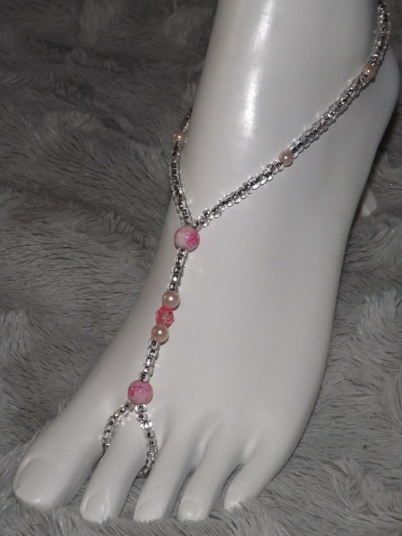 Pink Barefoot Sandals Foot Jewelry Anklet Anklet