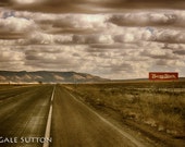 Route 66 Photo - 16 x 20 Matted Photo - Rt 66 - Burma Shave - Toned Photo - Southwest - Retro - Americana - Gift for Guys - Wall Decor