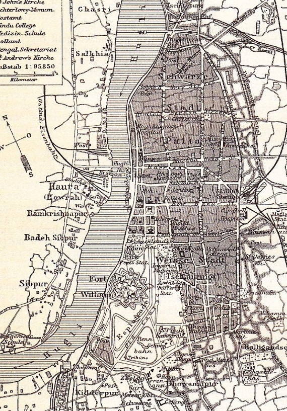 Old Kolkata Map