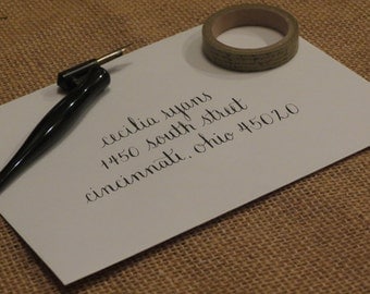 Custom Wedding Envelope Calligraphy