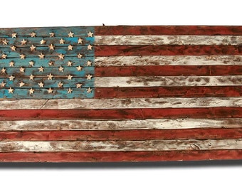 Vintage American Flag Wall Art american flag weathered wood one of a kind 3d wooden Vintage American Flag Wall Art american flag weathered wood one of a kind 3d wooden