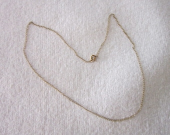 Vintage 12K Gold Filled Chain Necklace Pretty