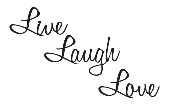 Live Laugh Love Quotes Metal Wall Art by RefinedInspirations