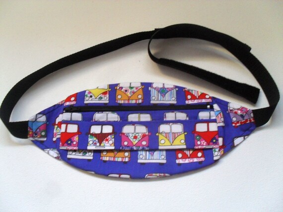 VW Camper Van Lovers Hip Pouch  Fanny Pack  Bum Bag by Fabrilushus