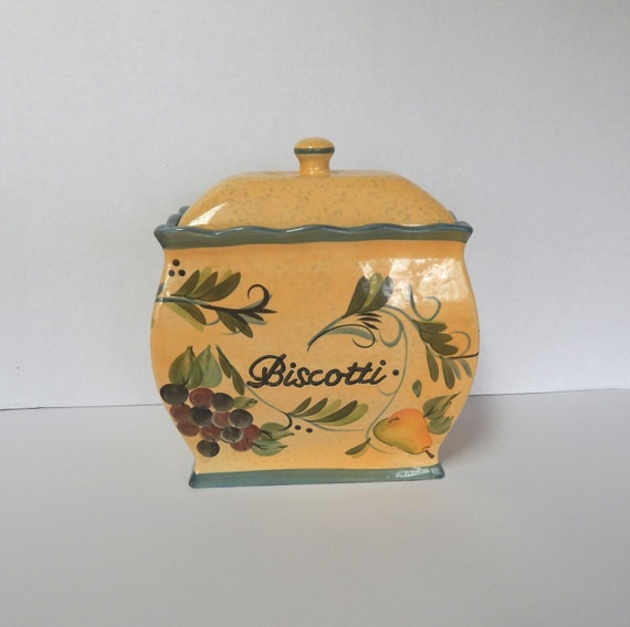 Vintage Biscotti Jar Nonni's Biscotti Jar