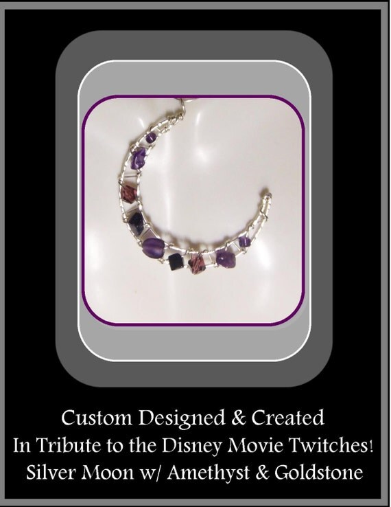 Items similar to Twitches Moon necklace, Celestial Jewelry, Moon