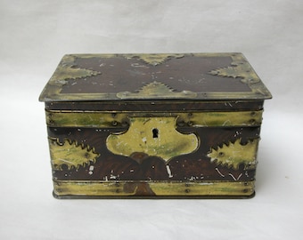 Vintage English Tin Treasure Box